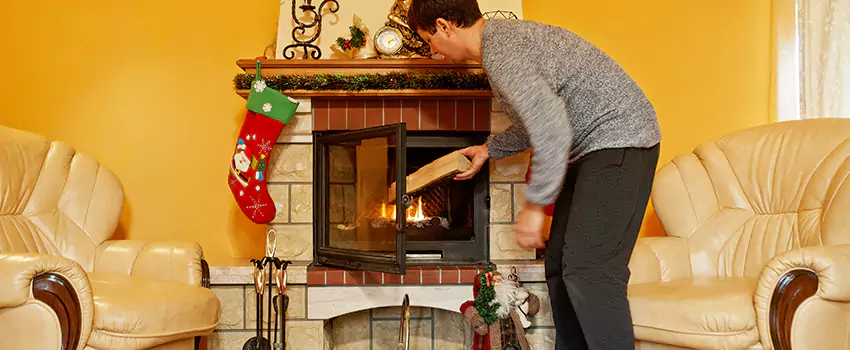 Rusted Metal Fireplace Restoration in Marion, Indiana