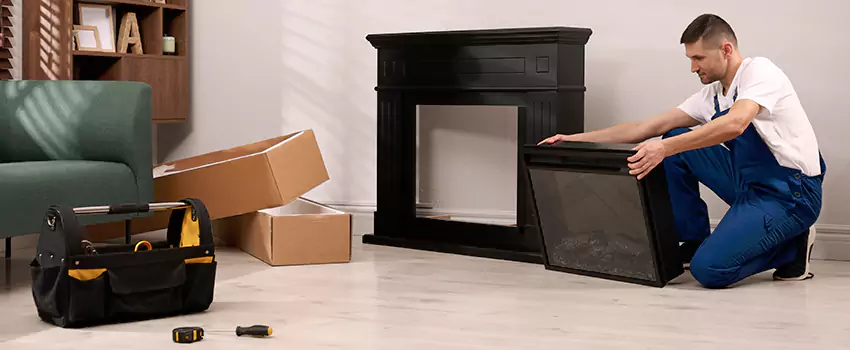 Old Rusted Metal Fireplace Repair And Replacement in Marion, IN