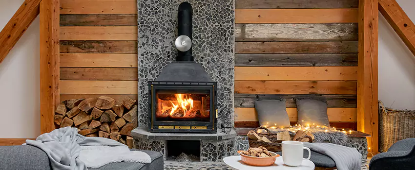 Thelin Hearth Products Direct Vent Gas Stove Fireplace Inspection in Marion, Indiana